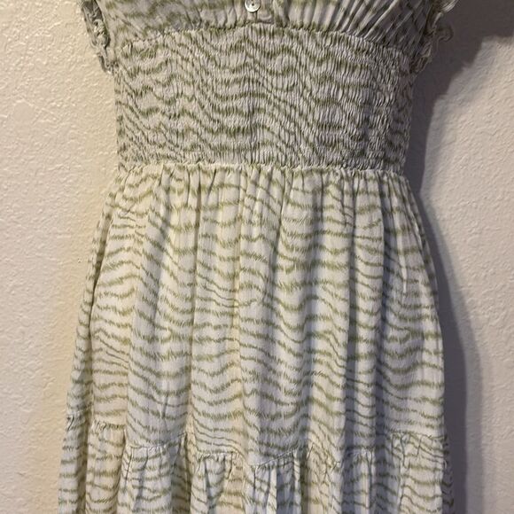 Lucy Paris Tiered V-Neck Midi Dress XS - Picture 4 of 6